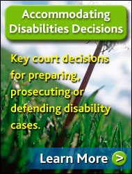 Accommodating Disabilities Decisions
